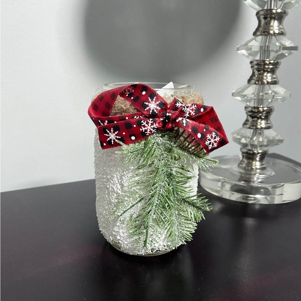 Frosted Woodland Glow Jar